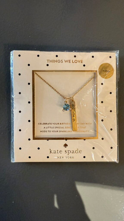 Dive In March Birthstone Necklace