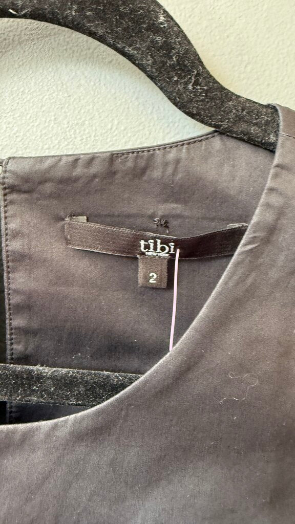 Sateen Cold Shoulder Aline Dress