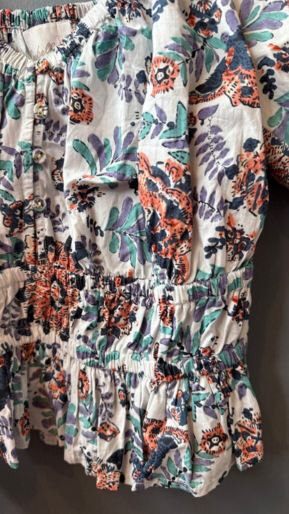 Crop Puff Sleeve Blouse