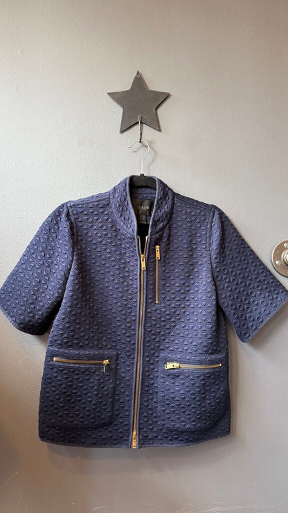 Short Sleeve Jacquard Jacket