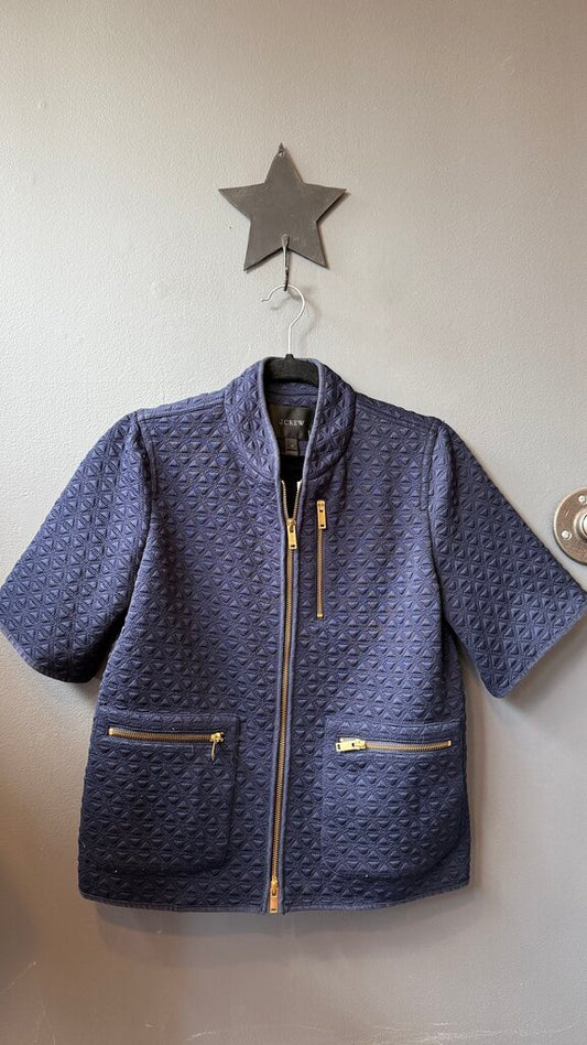 Short Sleeve Jacquard Jacket
