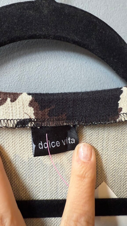 Deep Vneck Shift Dress