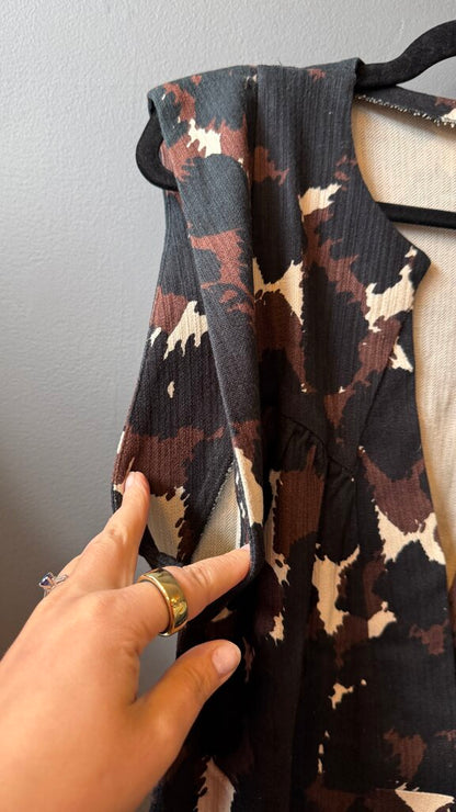 Deep Vneck Shift Dress