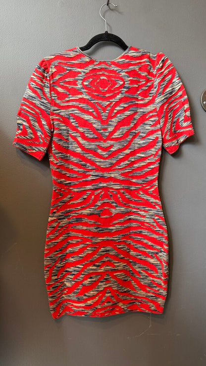 Knit Puff Sleeve Sheath Dress