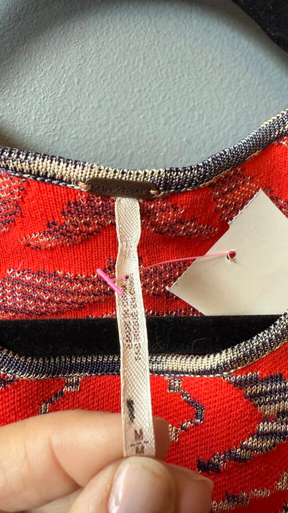 Knit Puff Sleeve Sheath Dress