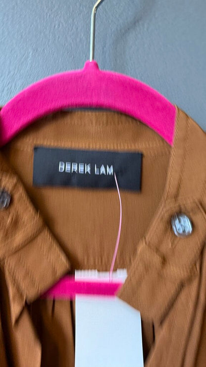 Silk Lace Up Shirtdress