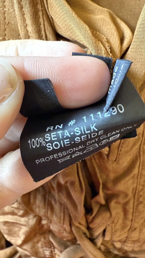 Silk Lace Up Shirtdress