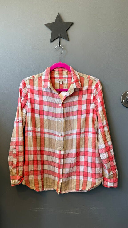 Plaid Light Button Up Shirt