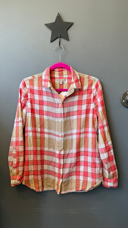 Plaid Light Button Up Shirt