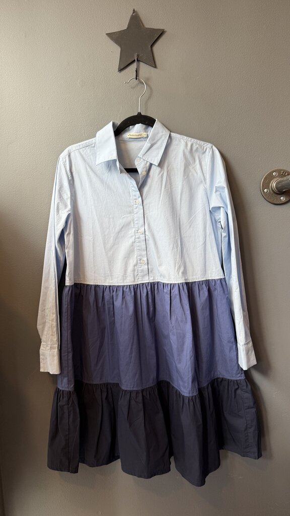 Tiered Popover Shirtdress