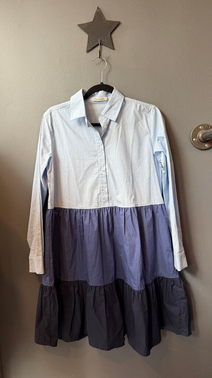 Tiered Popover Shirtdress