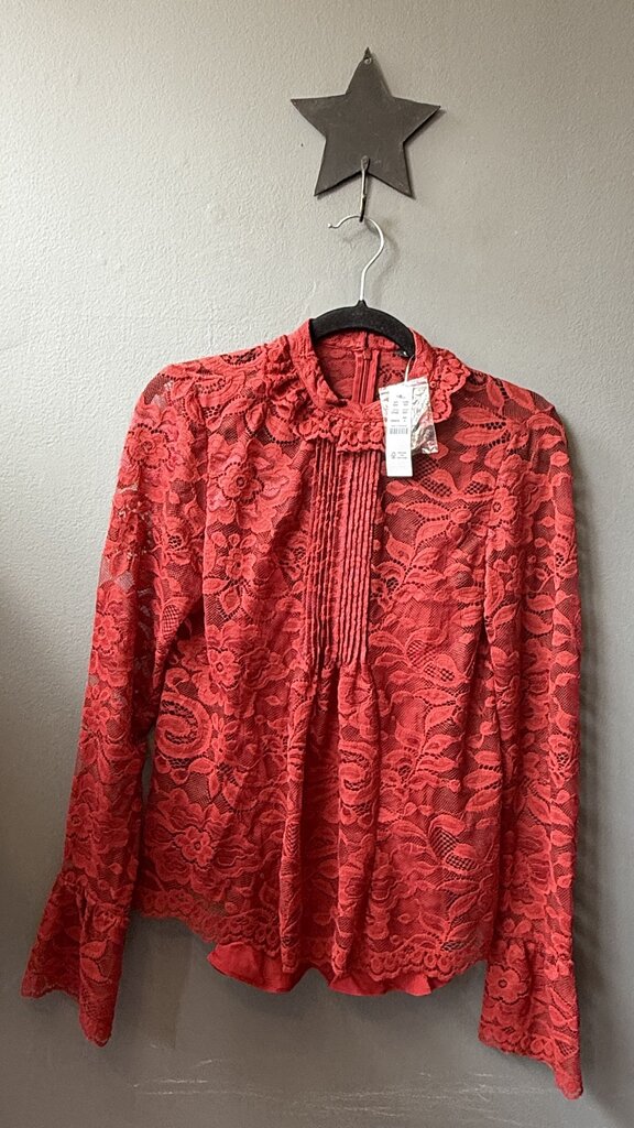 High Neck Lace Blouse