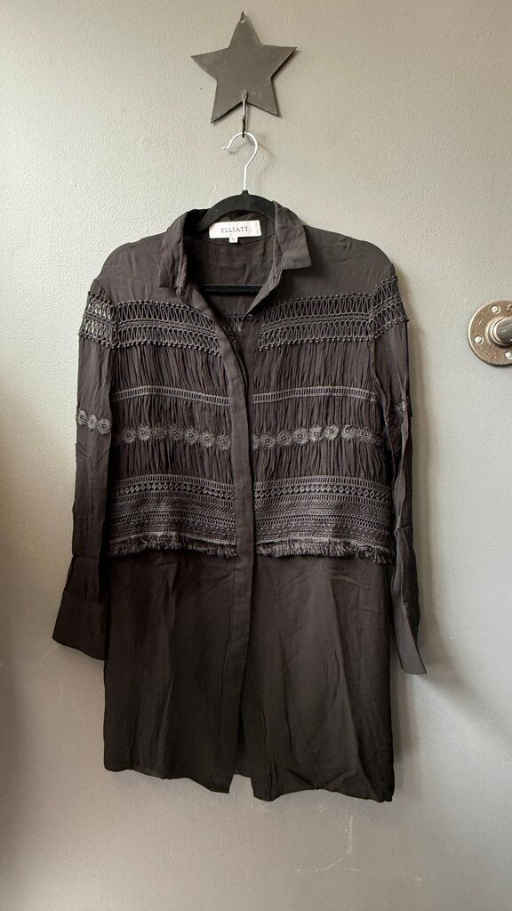 Lace Detail Shirtdress