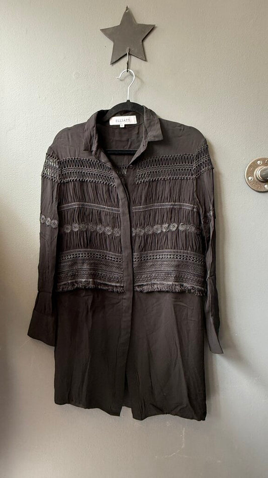 Lace Detail Shirtdress