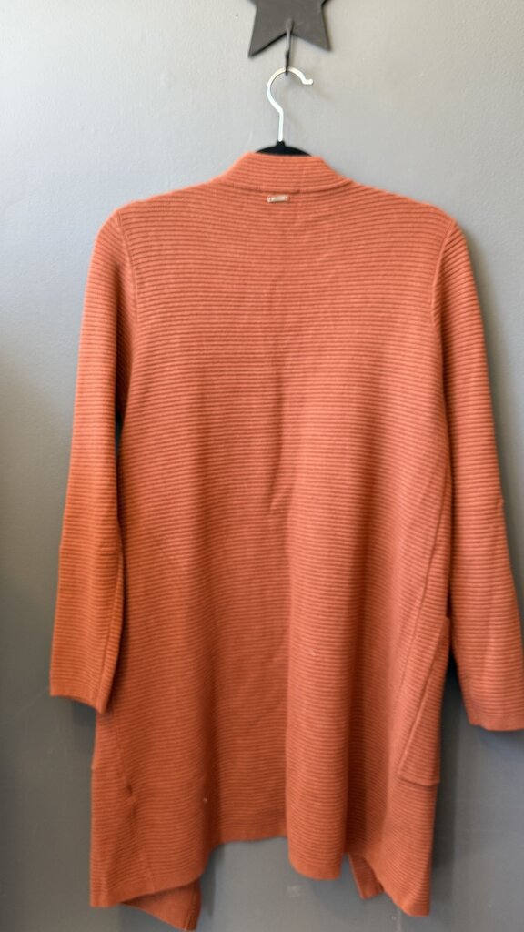 Ribbed Open Front Cardigan Sweater