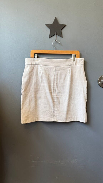 Faux Suede Pocket Skirt