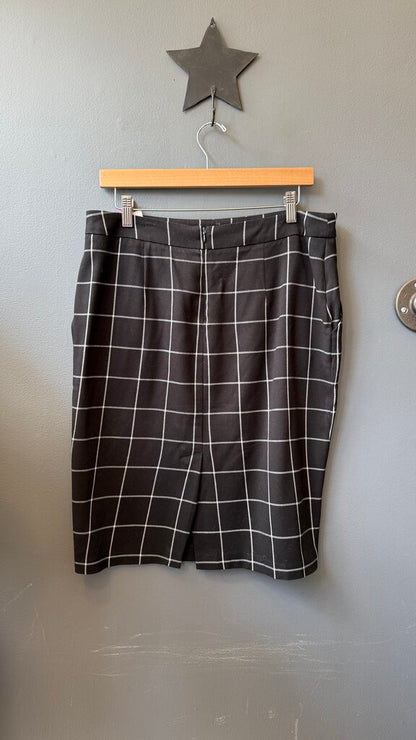Windowpane Skirt