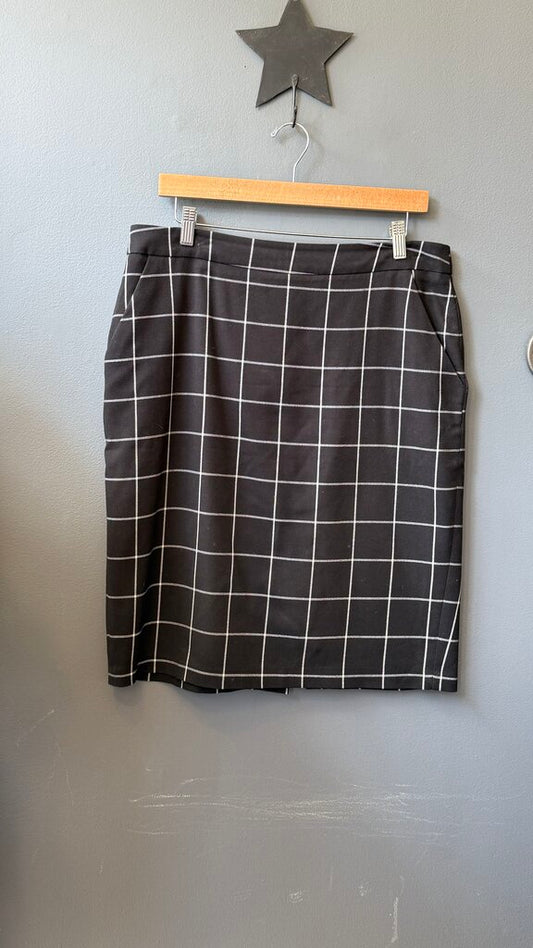 Windowpane Skirt