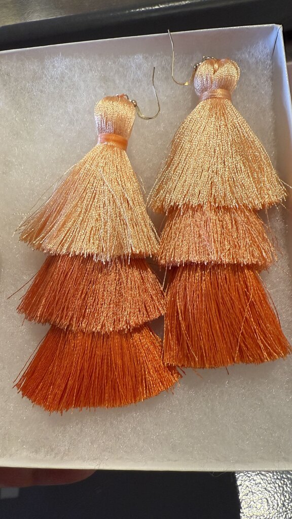 Oversized Fringe Tassel Earrings