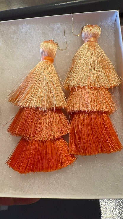 Oversized Fringe Tassel Earrings