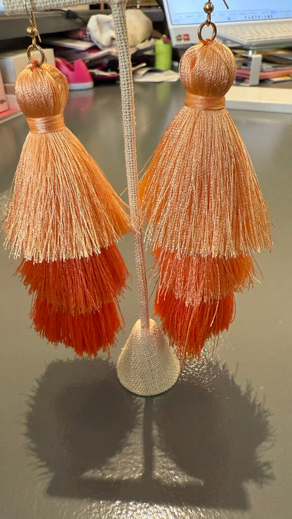 Oversized Fringe Tassel Earrings