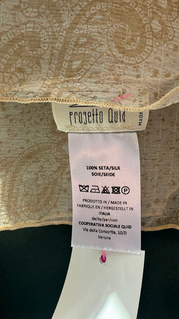 Silk Sheer Paisley Square Scarf