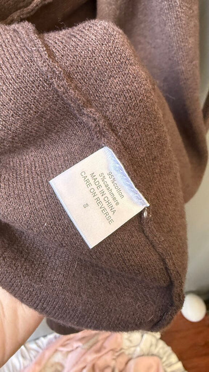 Cotton Cashmere Cardigan Sweater