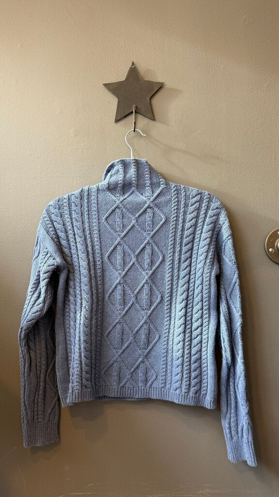 Cableknit Mockneck Sweater