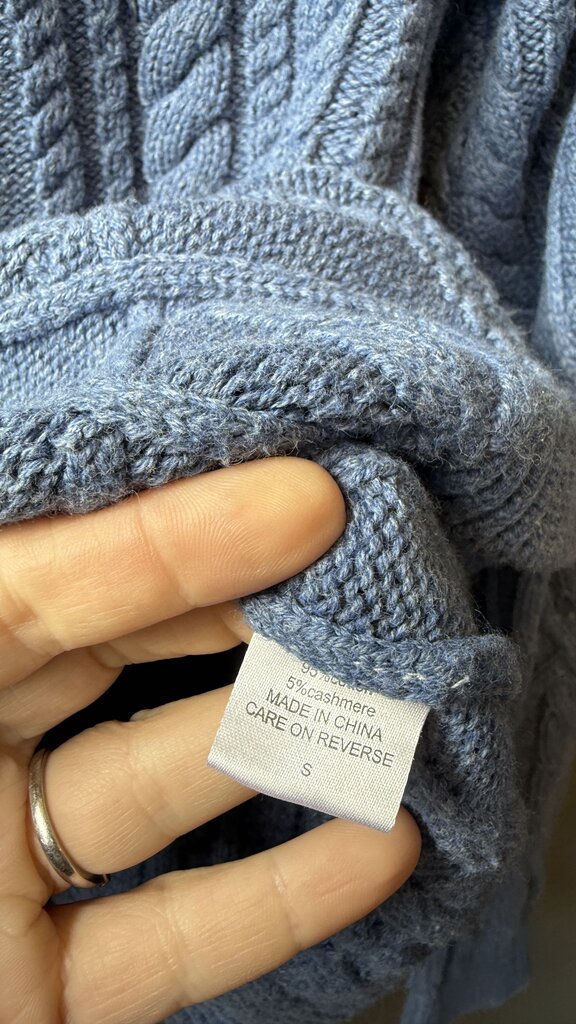 Cableknit Mockneck Sweater