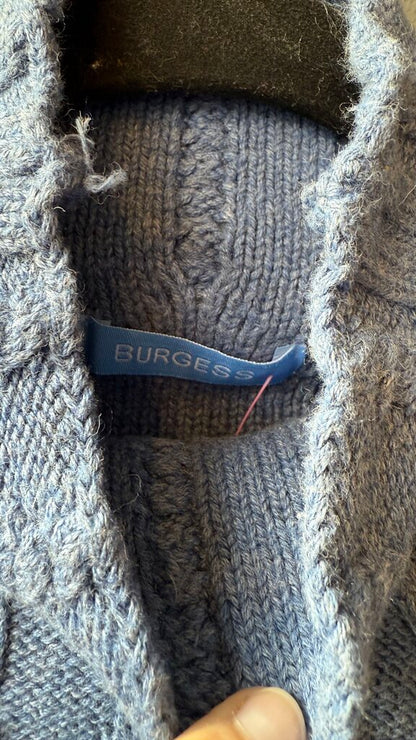 Cableknit Mockneck Sweater