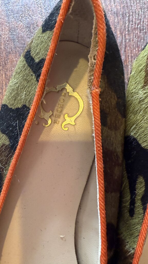 Ponyhair Camo Loafer Flats