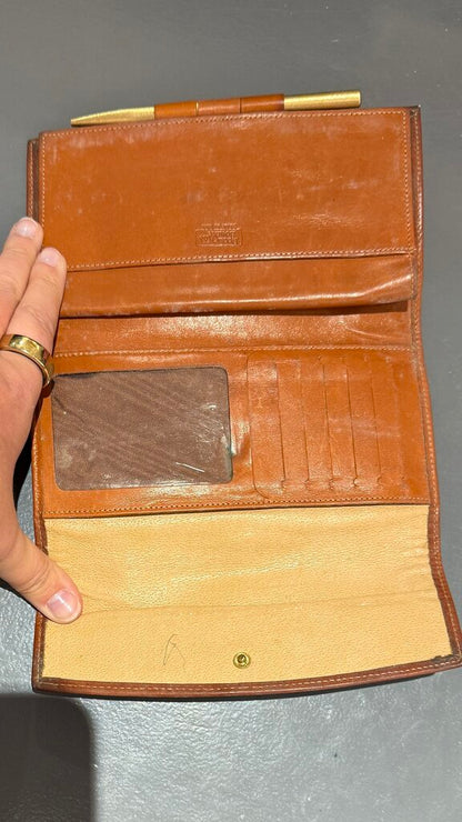 Vintage Check Wallet Clutch