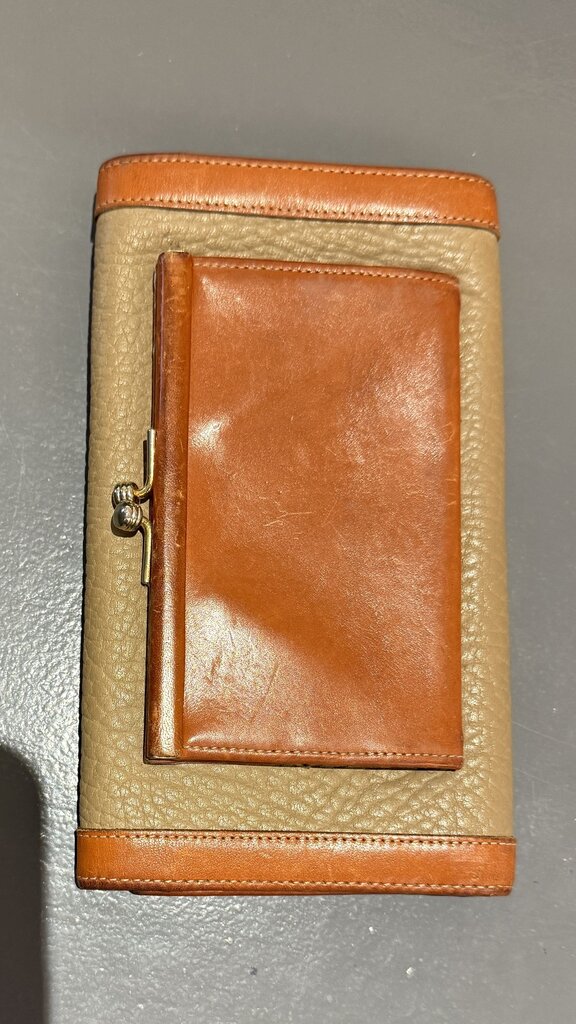 Vintage Check Wallet Clutch