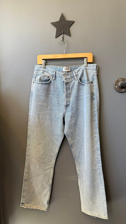 Riley High Rise Straight Jeans