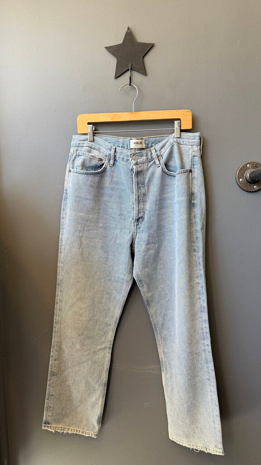 Riley High Rise Straight Jeans