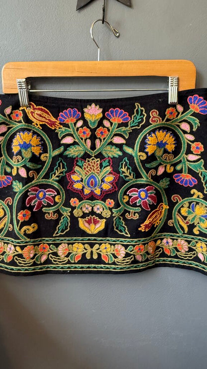 Embroidered Mini Skirt