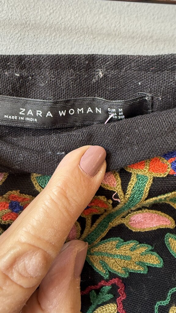 Embroidered Mini Skirt