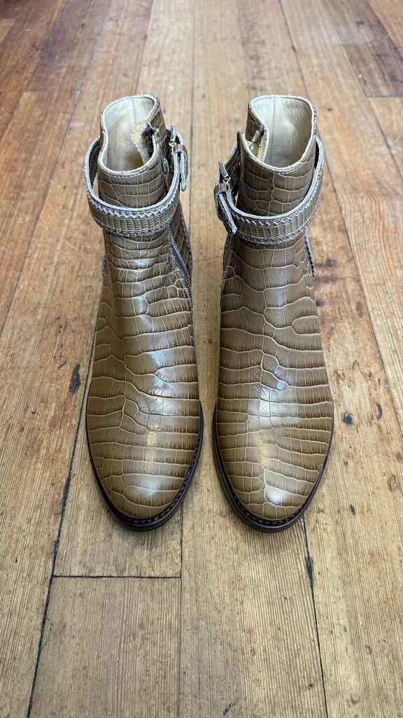 Croc Embossed Booties