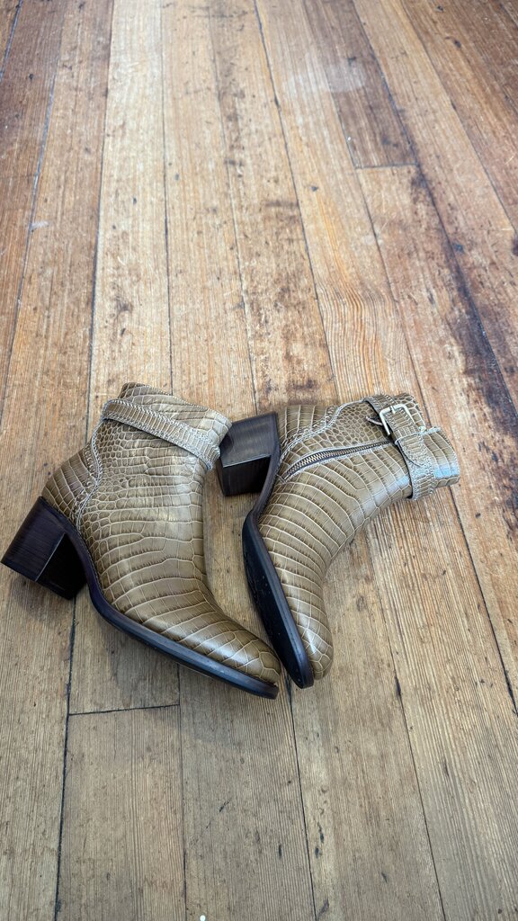 Croc Embossed Booties