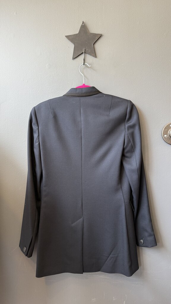 Longline Grosgrain Trim Blazer