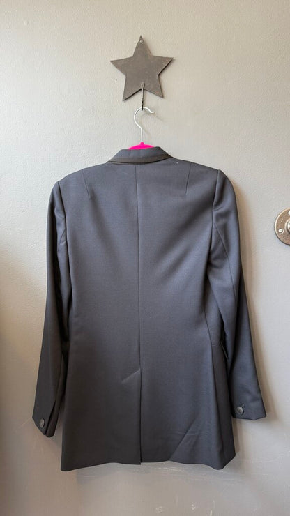 Longline Grosgrain Trim Blazer