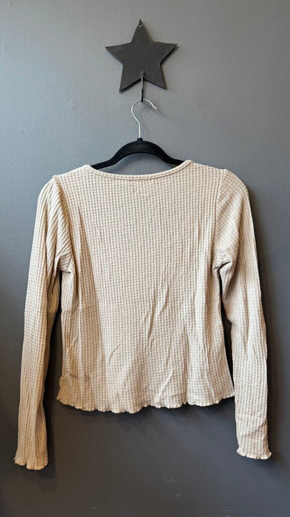 Wafle Scoop Neck Longsleeve