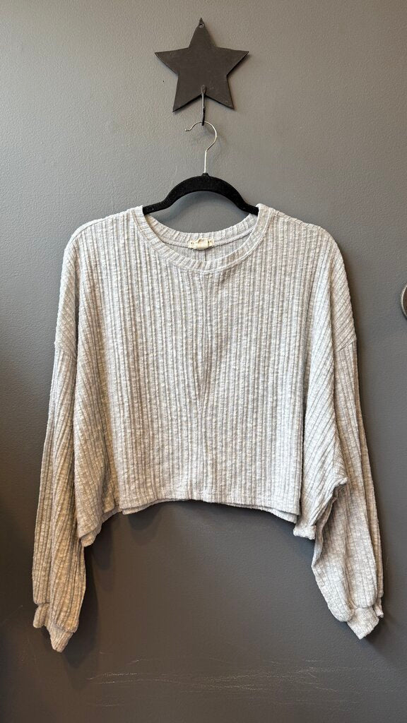 Ribbed Crop Longsleeve