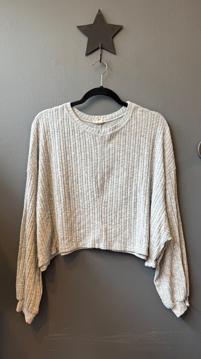 Ribbed Crop Longsleeve
