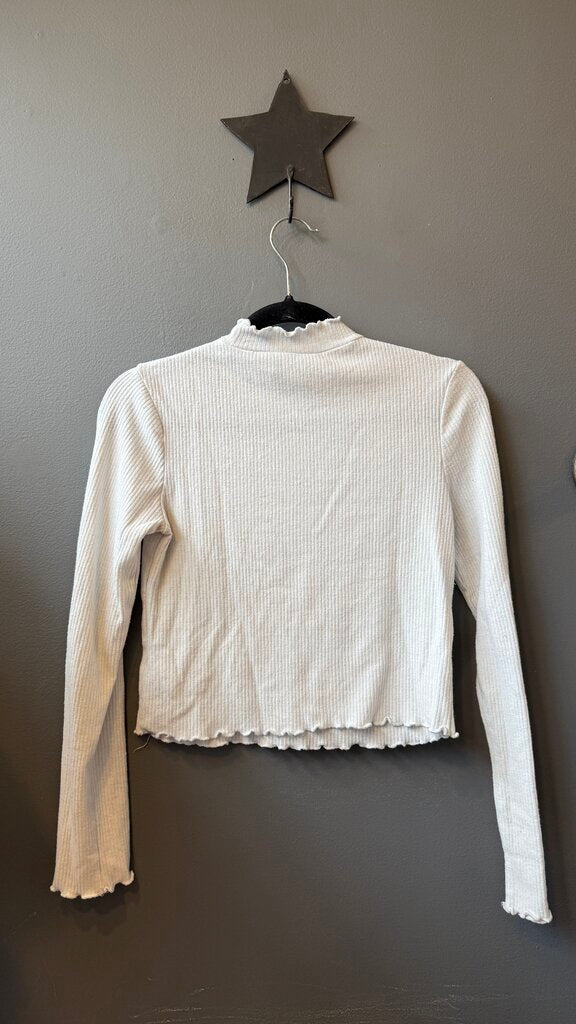 Ribbed Mockneck Tee