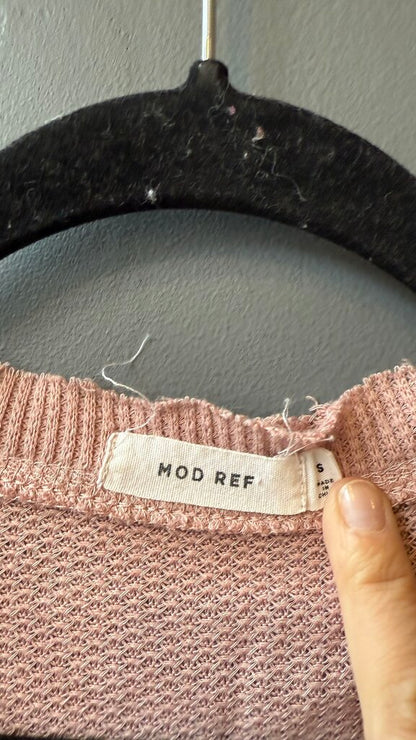 Waffle V neck Cardigan