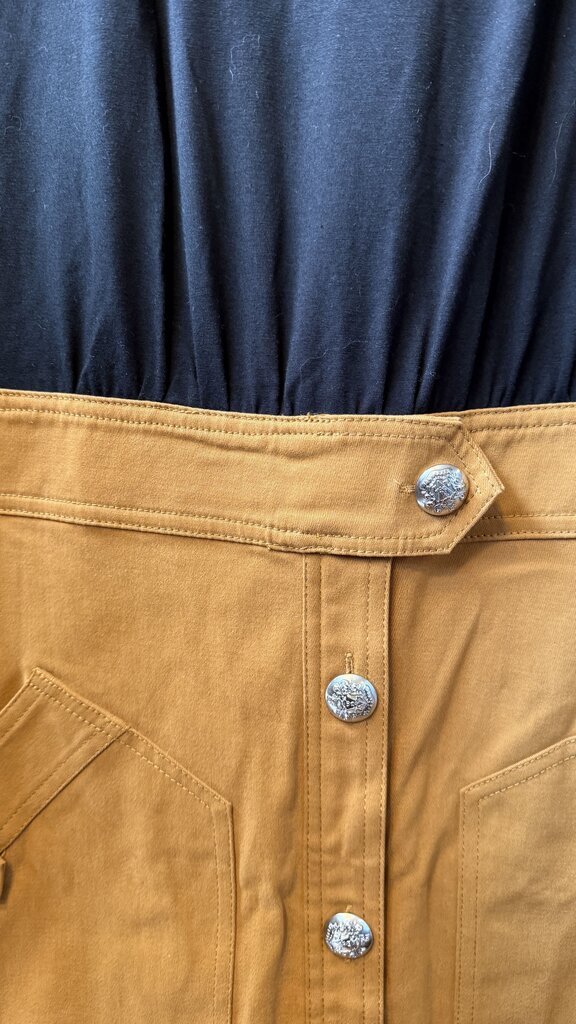 Button Front Midi Dress