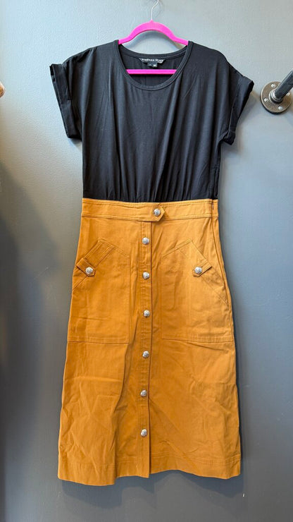 Button Front Midi Dress