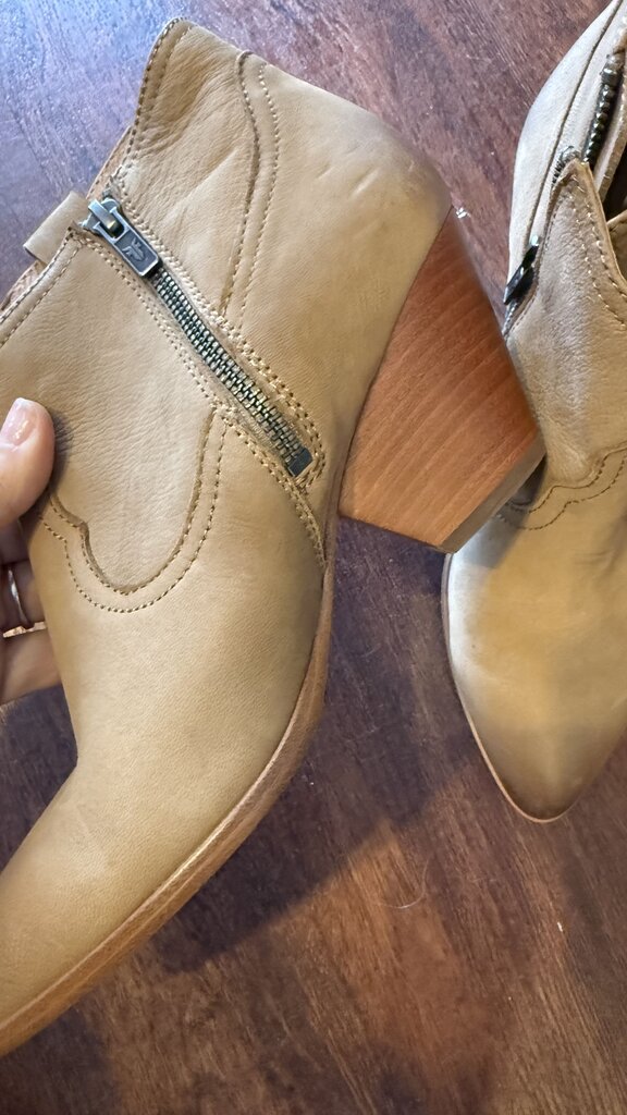 Stacked Heel Booties