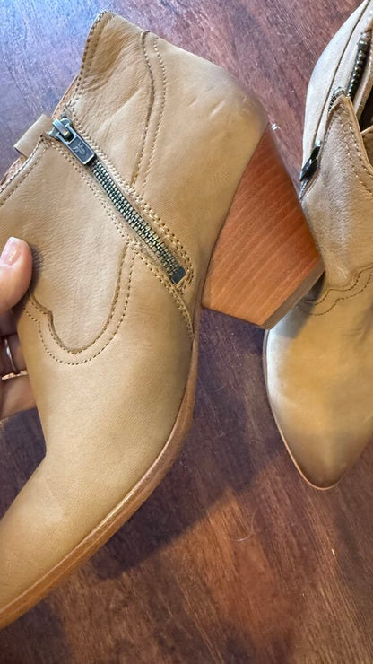 Stacked Heel Booties